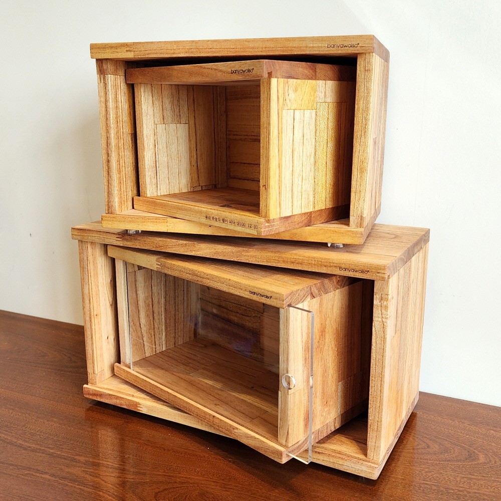 NEW 추모함 13 시리즈 D형 원목 강아지 고양이 유골함 스톤함 보관 반려동물 장례 이미지 2