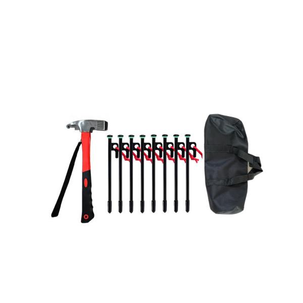 금성ENG 캠핑 단조팩 30CM 8개 망치 가방 세트 : 샘물바람