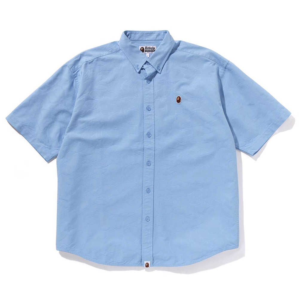 베이프 셔츠 LINE CAMO JACQUARD ONE POINT OXFORD SS SHIRT 1L30-132-302 - 메인 이미지