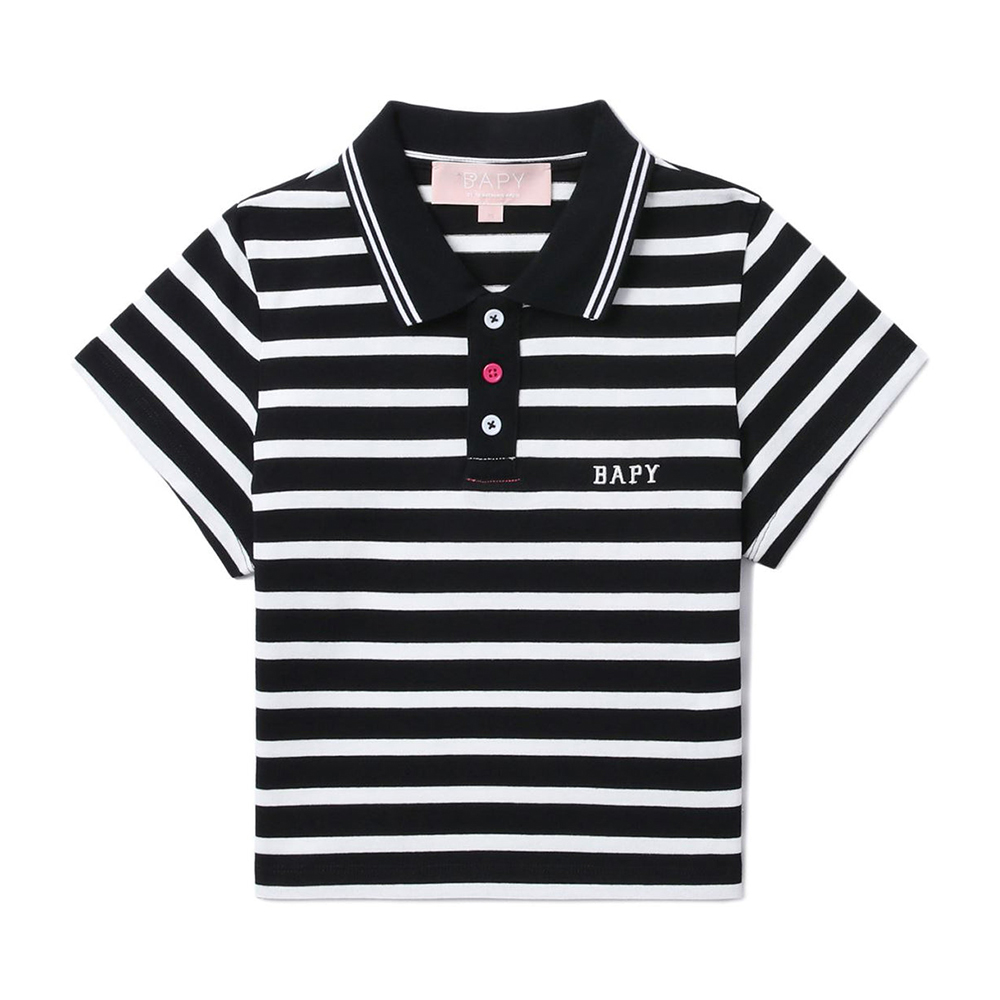 베이프 우먼즈 반팔티 BAPY BODYCON POLO SHIRT YL20-212-304 - 상품 이미지