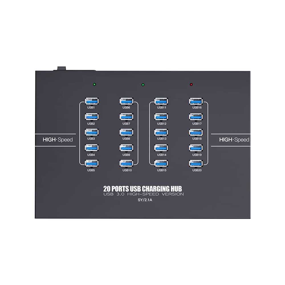 USB 허브 3.0 멀티 커넥터 고속 컴퓨터 분배기 20포트 1m - 상세 이미지 4