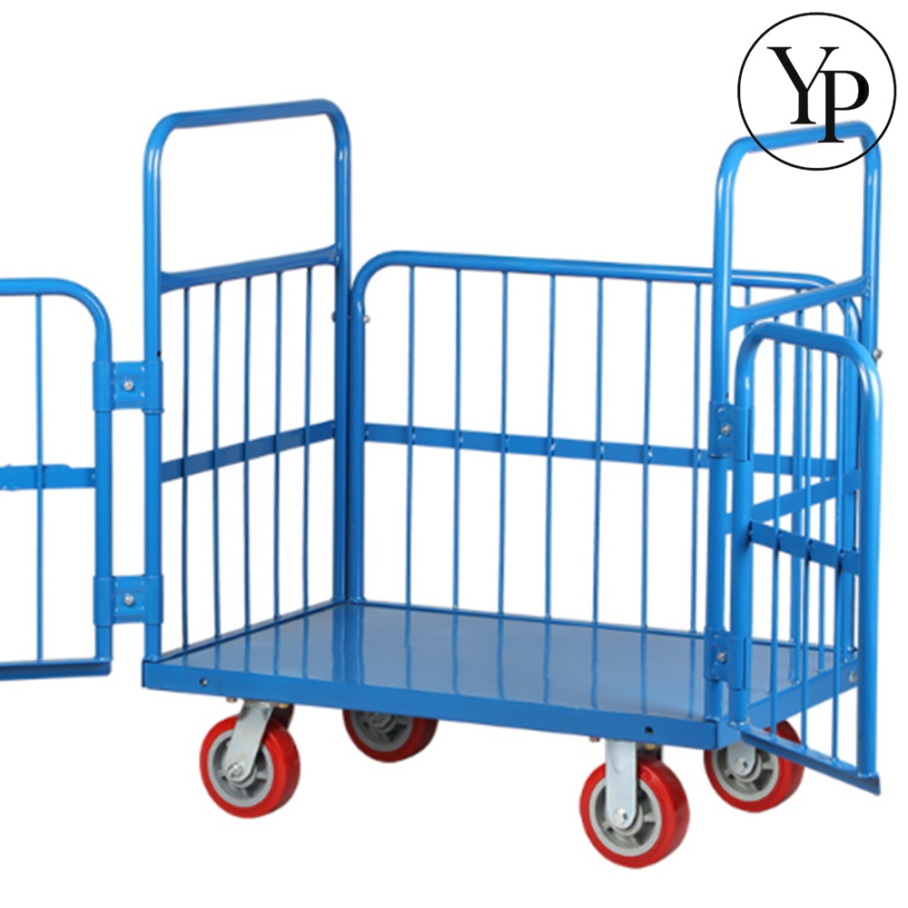 업소용 핸드카 양문형 바스켓 카트 롤테이너 짐수레 철대차 빠레트 카트랙 운반카트