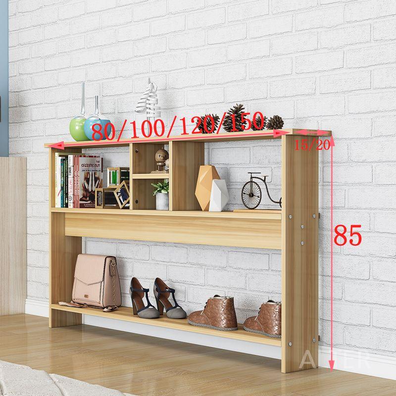 좁은 책장 틈새 공간 CD장 도서관 가구 거실 인태리어 우드컬러 100x20x85cm - 상세 이미지 3