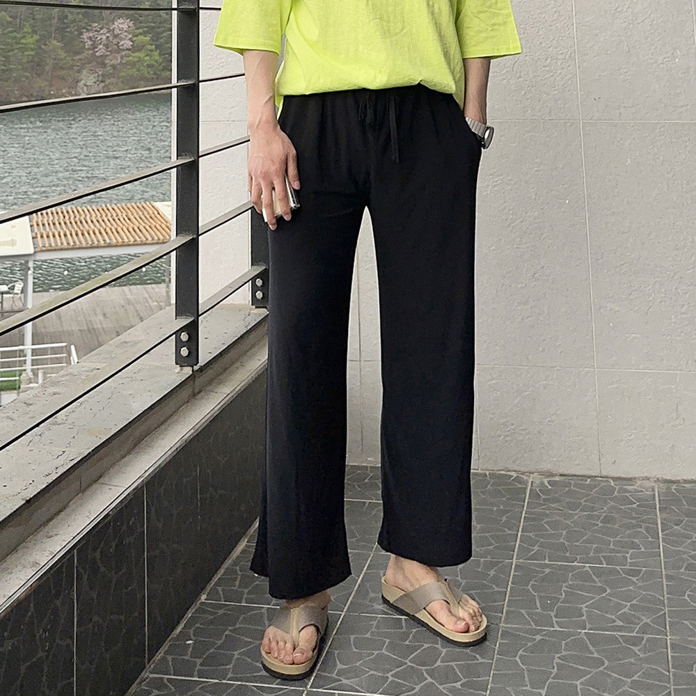 남성여름바지 쿨 팽츠 밴딩 아이스 팬츠 남자냉장고바지 - 상세 이미지 2