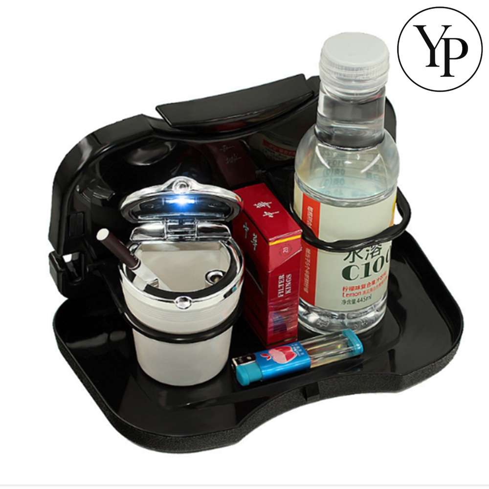 차량용 테이블 식탁 트레이 뒷자석 보조 식탁 컵홀더 장거리여행 아이간식 시트포켓