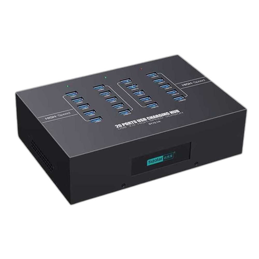 USB 허브 3.0 멀티 커넥터 고속 컴퓨터 분배기 20포트 1m - 상품 이미지
