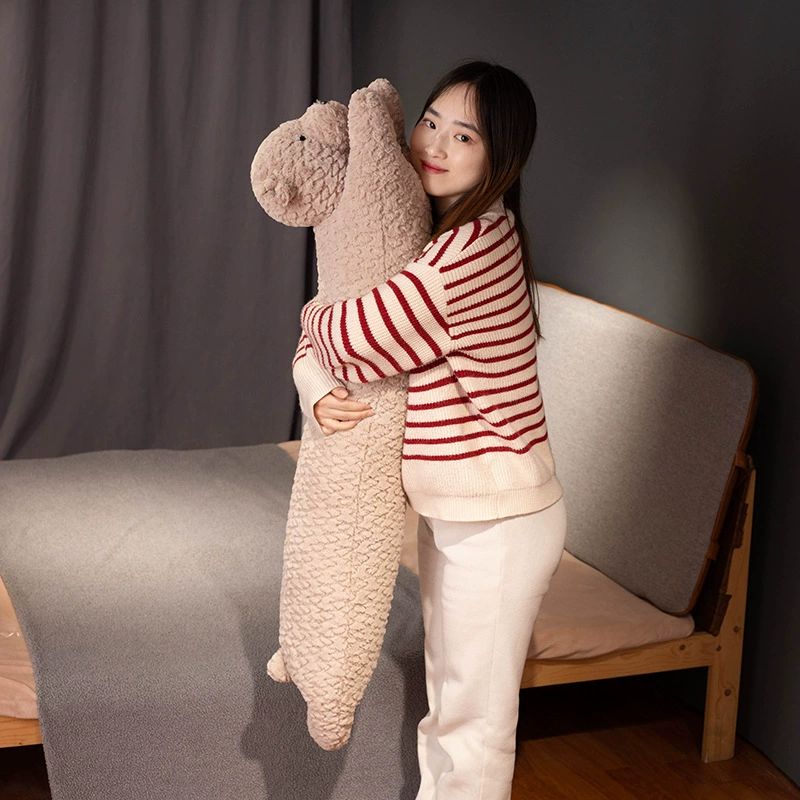 토끼 바디필로우 안고자는 베개 인형 롱 쿠션90cm화이트 흰곰 - 상세 이미지 4