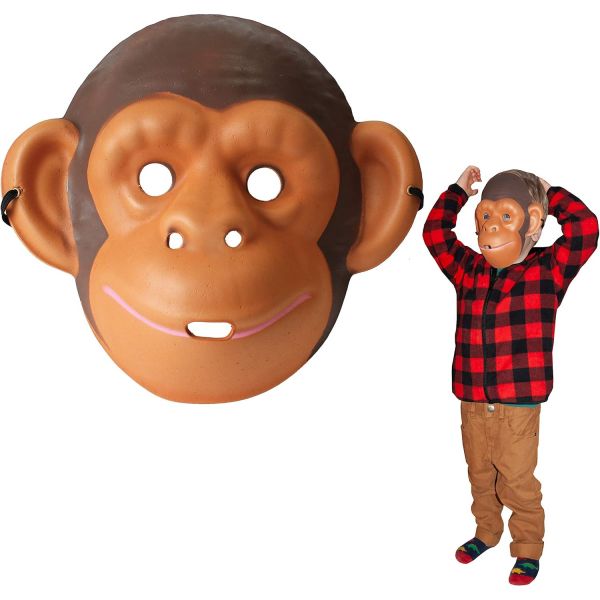 아이들을 위한 폼 동물 테마 페이스 마스크의 디럭스베이스 와일드 페이스. Monkey : 행복한직구샵29