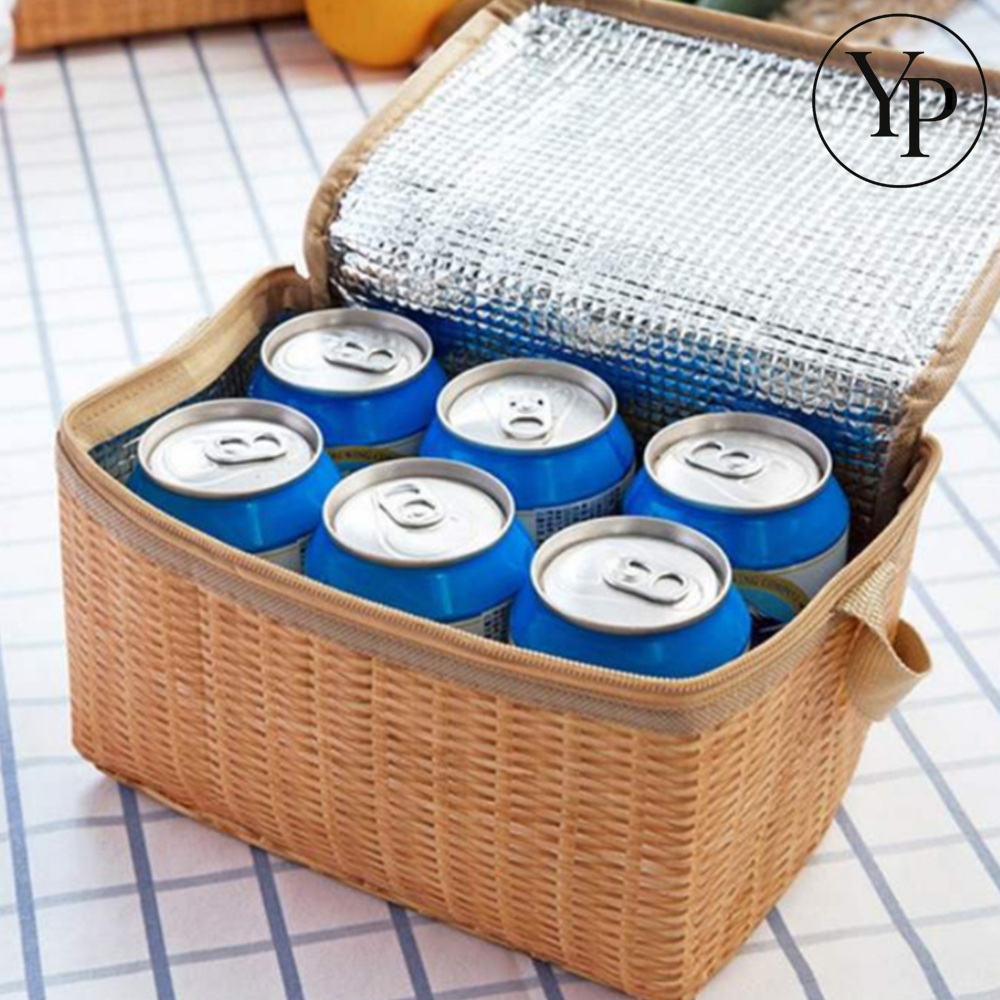 피크닉 라탄 보냉 가방 보온백 아이스백 캠핑 낚시 런치백 쿨링 아이스박스