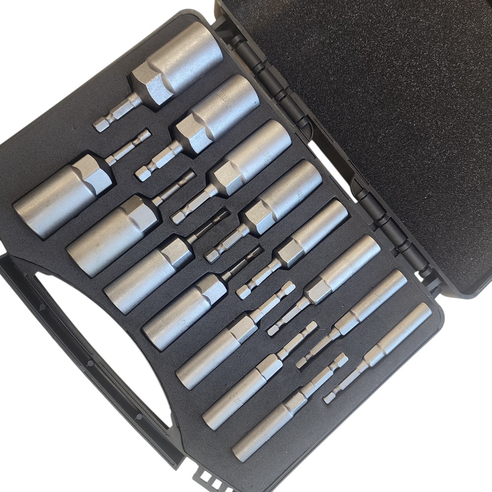 육각 소켓 롱비트 렌치 15종세트 복스 임팩공구 전동드릴 비트 고강도 크롬바나듐
