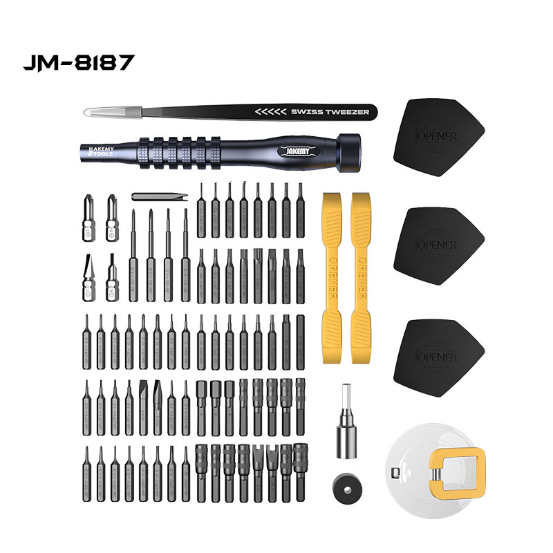 소형 만능 정밀 드라이버 세트 별나사 별비트 삼각형 안경 육각  미니드라이버 JM 8187 JM-8187 - 상세 이미지 2