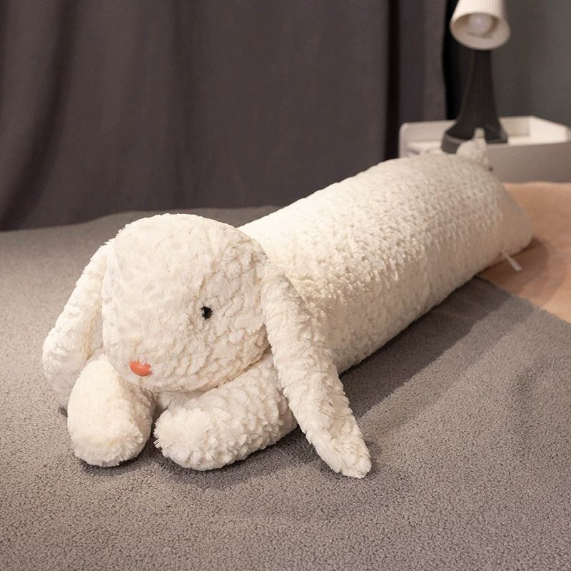 토끼 바디필로우 안고자는 베개 인형 롱 쿠션90cm화이트 흰곰 - 상품 이미지