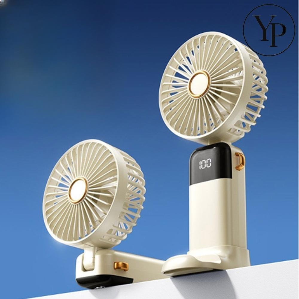 초강력 미니 선풍기 휴대용 LED 저소음 탁상용 여름 핸디 쿨링 5단조절 써큘레이터 - 메인 이미지