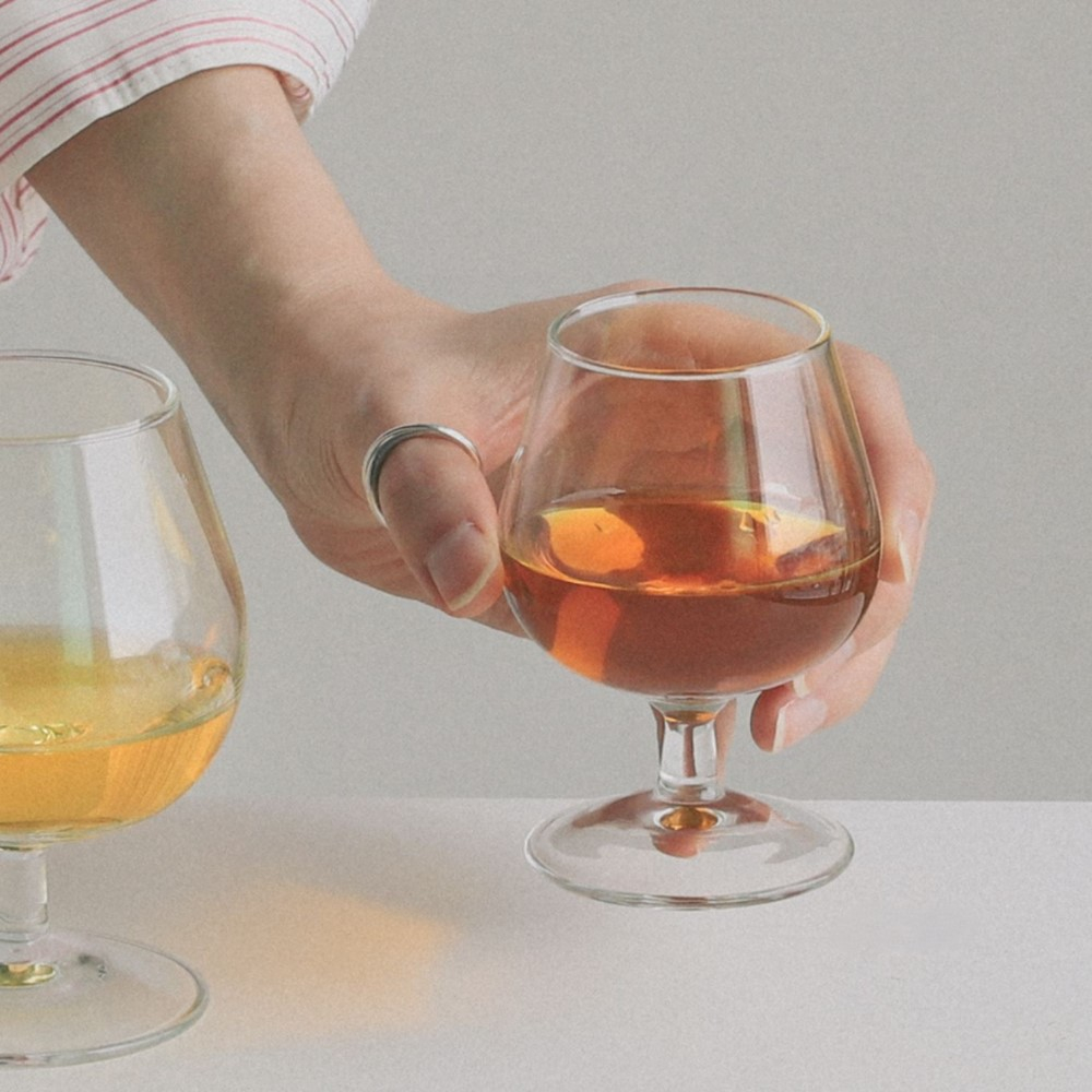 꼬냑잔 브랜디잔 3P세트 3종 유리 글라스 캠핑 신혼 이사 집들이선물 - 상세 이미지 5