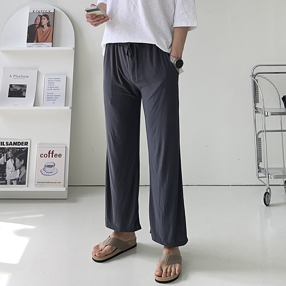 쿨링팬츠 빅사이즈 아이스 밴딩 팬츠 남성냉장고바지 남자여름바지