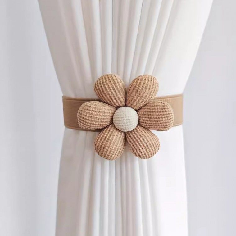 예쁜 플라워 장식 밴드 커튼 악세사리 고정끈 타이백