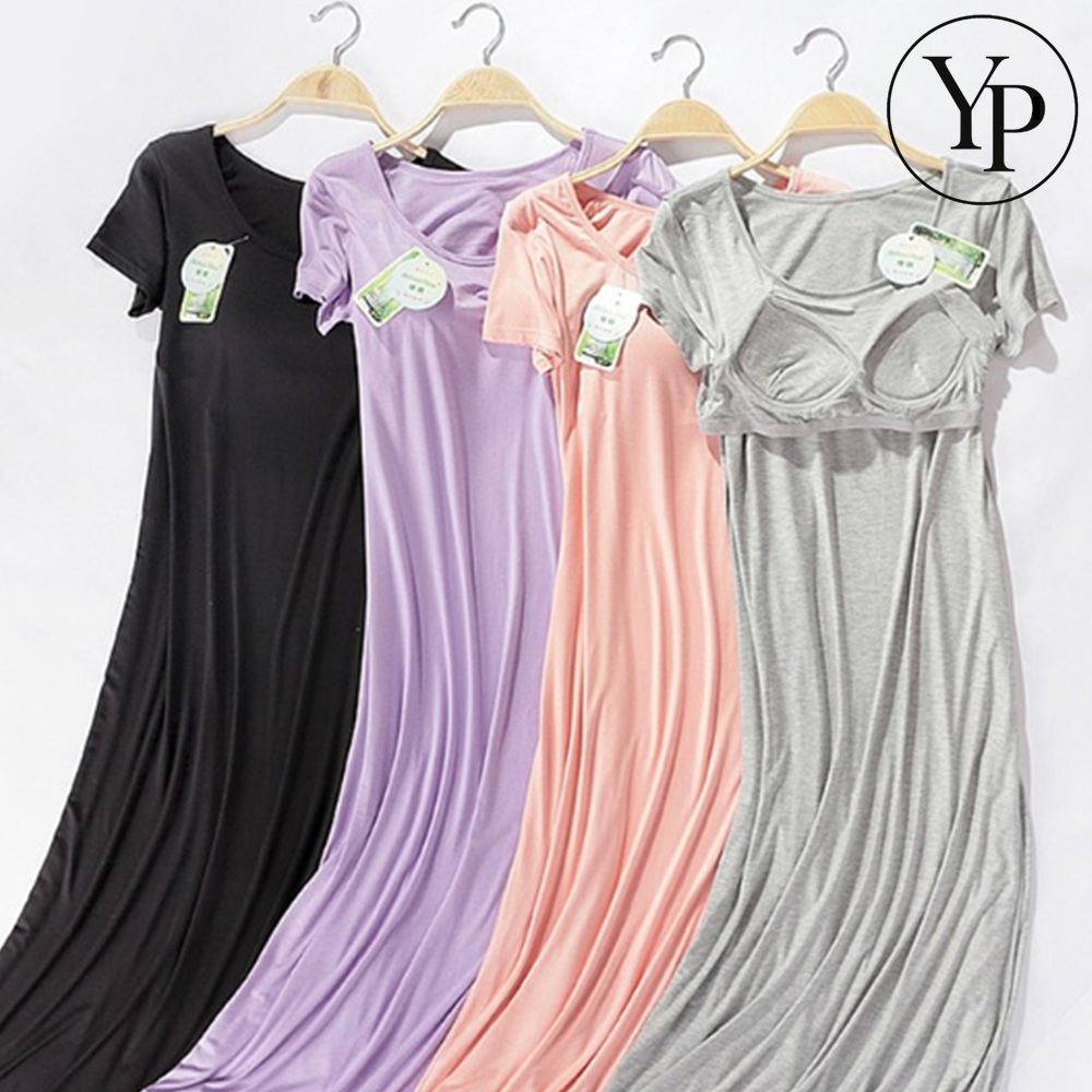 임산부 반팔 원피스 내장캡 임부복 오피스 태교여행 여름 롱원피스 스판 U넥 데일리 만삭 가벼운원단