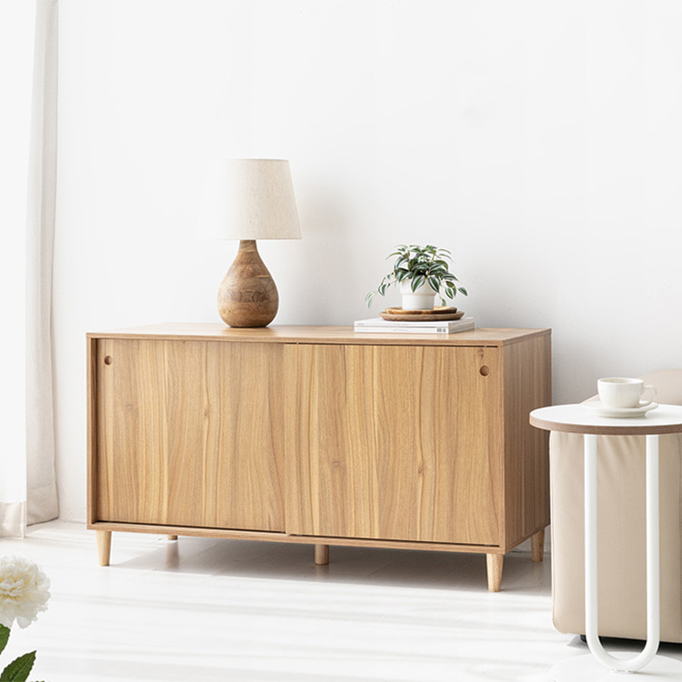 폴라보 TV거실장 12064 1200x450x640mm, 라이트브라운 9117.2539