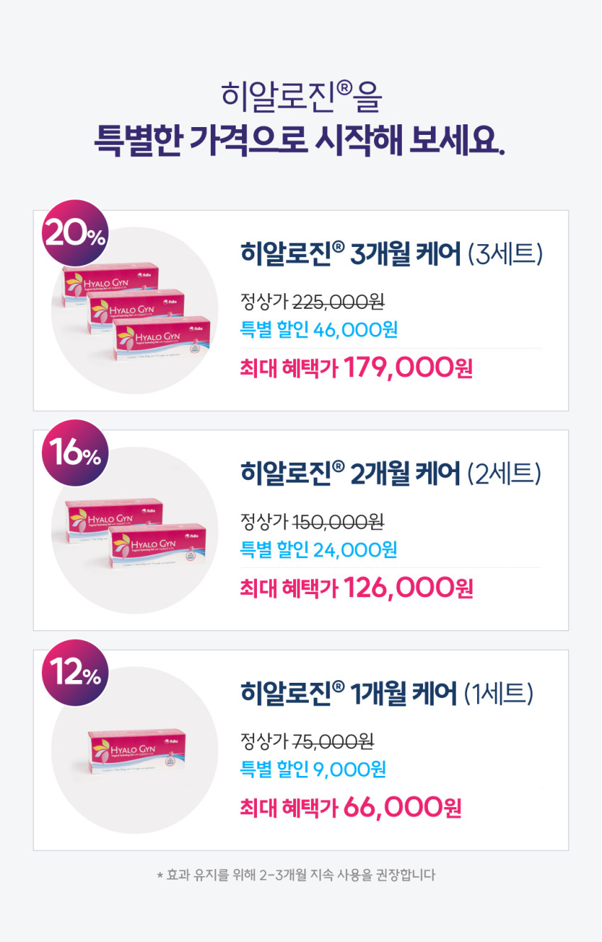 히알로진 (HYALO GYN) 히알루론산 보습, 유럽에서 온 Y존 에센스 30ml, 3개 판매처 상세 정보 이미지 2
