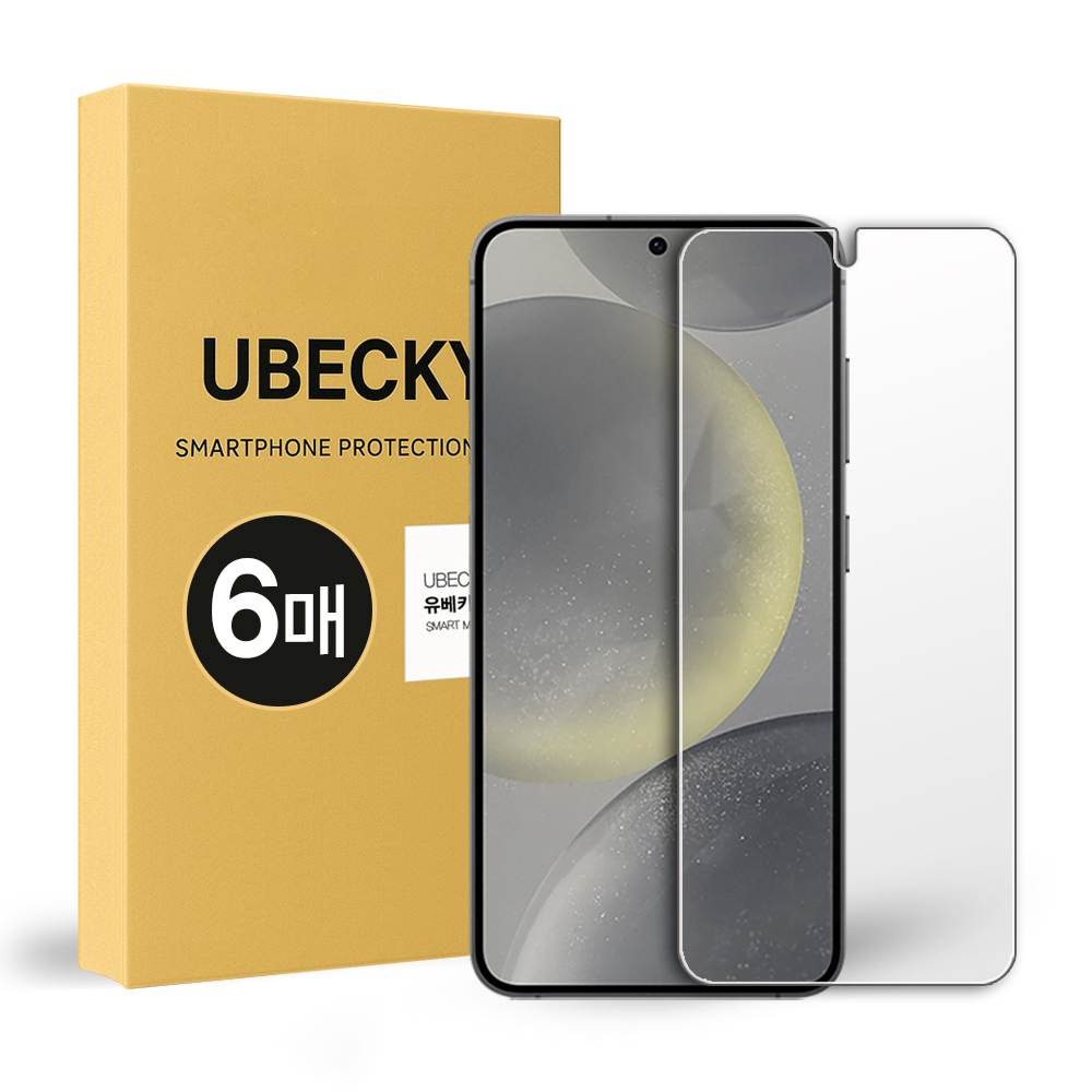 지문방지 방탄 강화유리필름 갤럭시S24 플러스, 6매입