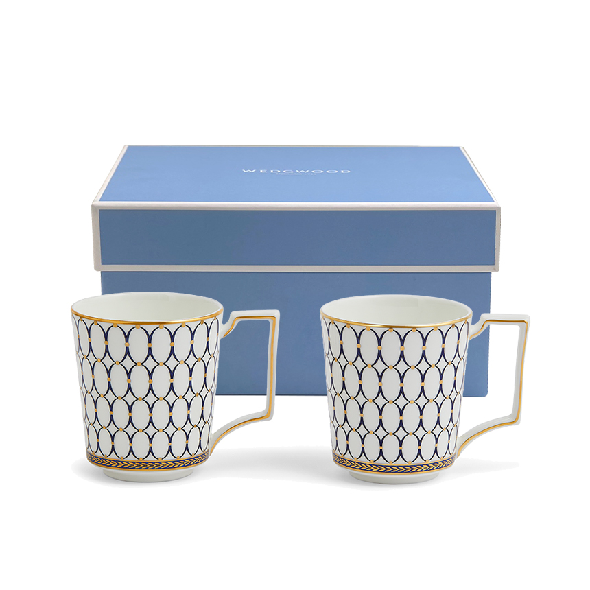 웨지우드 르네상스골드 머그 2p (블루)