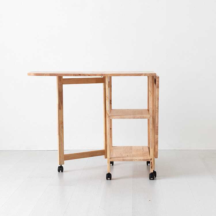 DIGOOD 이동식 접이식테이블 고무나무 1590mm, 고무나무 4933.7207