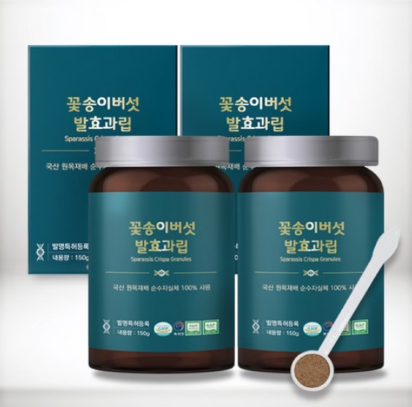 100% 원목 꽃송이버섯 발효과립 150g 베타글루칸 최다함량 2개월 - 상품 이미지