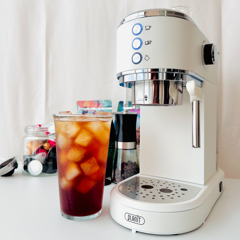 커피머신기 가정용 에스프레소머신 반자동 원두 커피머신 기계 사무실 홈카페 2in1 캡슐