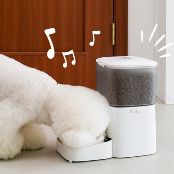 강아지 사료 기계 개밥주는 기계 강아지 무선 자동 급식기