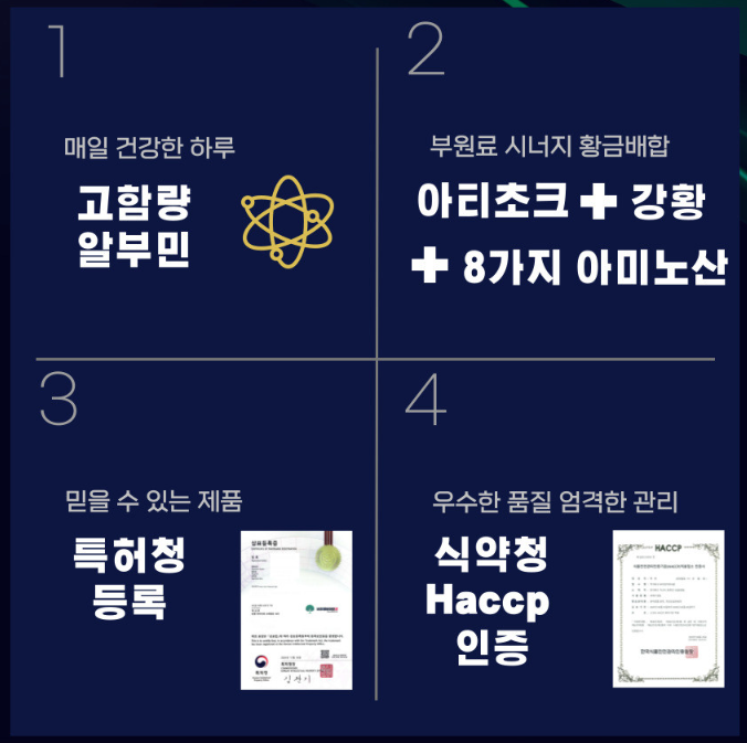 [5차완판 특별기획전] 고함량 먹는 알부민 골드 120캡슐 4개월분 - 상세 이미지 5
