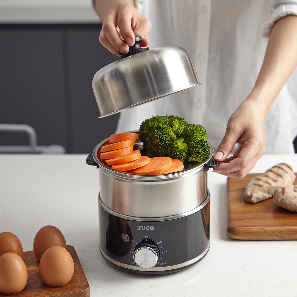 주코 올스텐 2단 계란찜기 계란삶는기계 에그쿠커 스팀듀오 ZE-AL380B