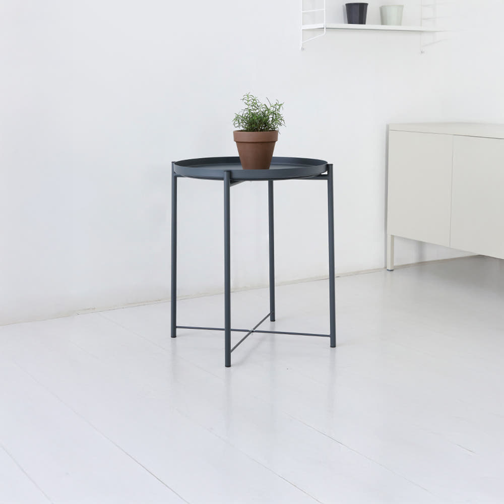 JENBAN 사이드테이블 KS1042TB 다크그레이 4444.7770