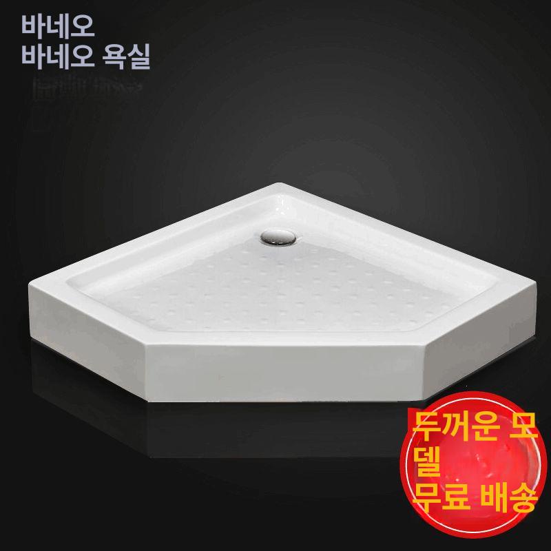 샤워부스 바닥 발판 베이스 판 요트 캠핑카 고시원 간이 정사각형 800x800x140 - 상세 이미지 5