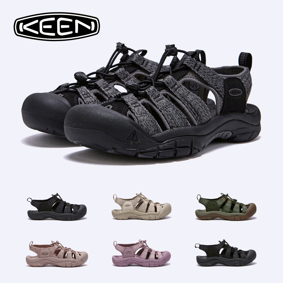 KEEN 뉴포트 H2 아웃도어 남성 여성 등산 샌들 블랙 베이지 그린 그레이