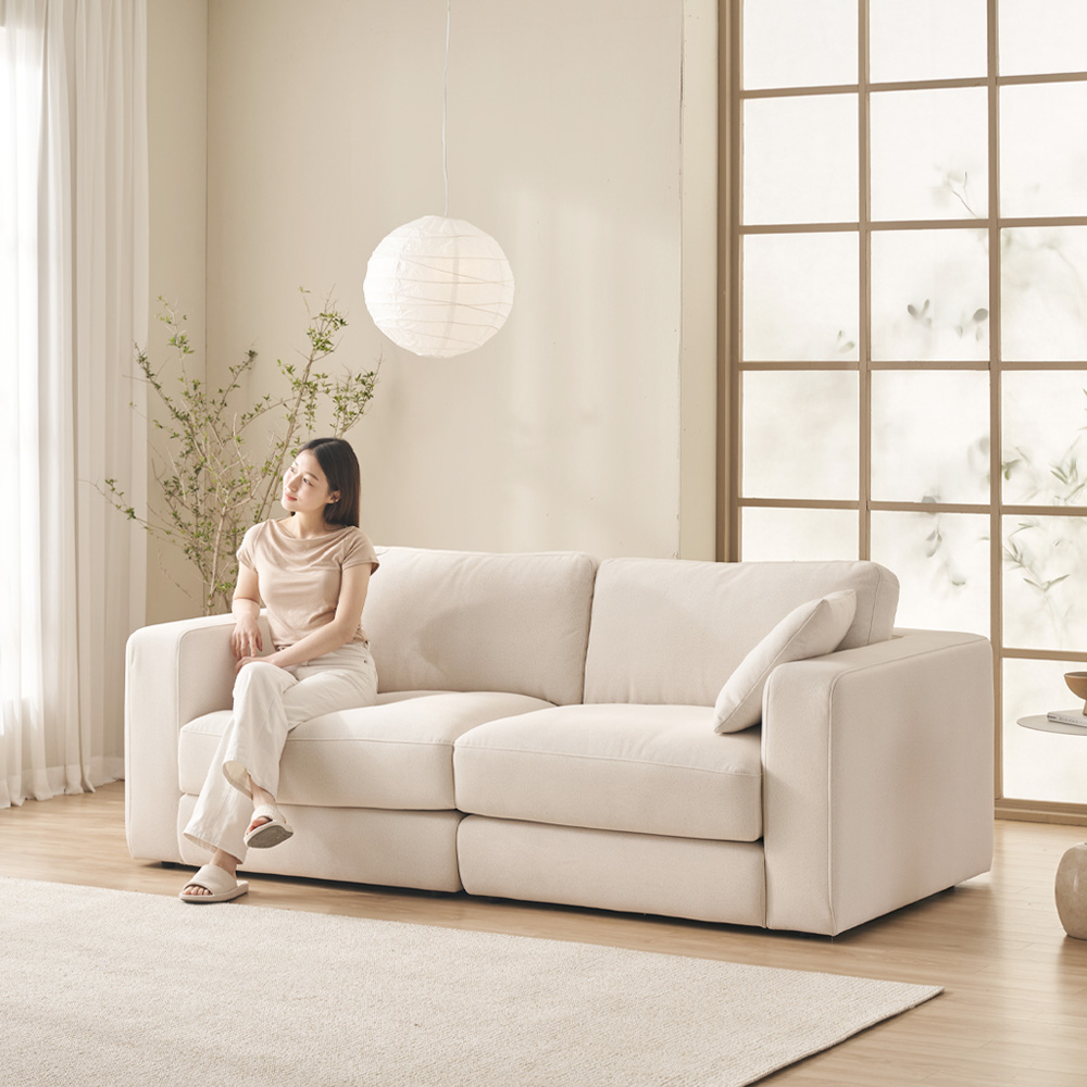 [추석행사] 케이하우스홀드 무에나 3인용 3.5인용 패브릭 소파 국내제작 모듈형 소파