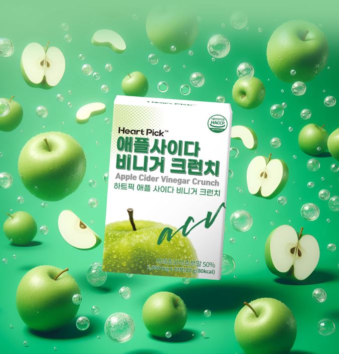 씹어먹는 애사비 캔디 크런치 스틱 에사비 식초 크리스피 고체 애사비볼 20포, 3개 - 상세 이미지 2