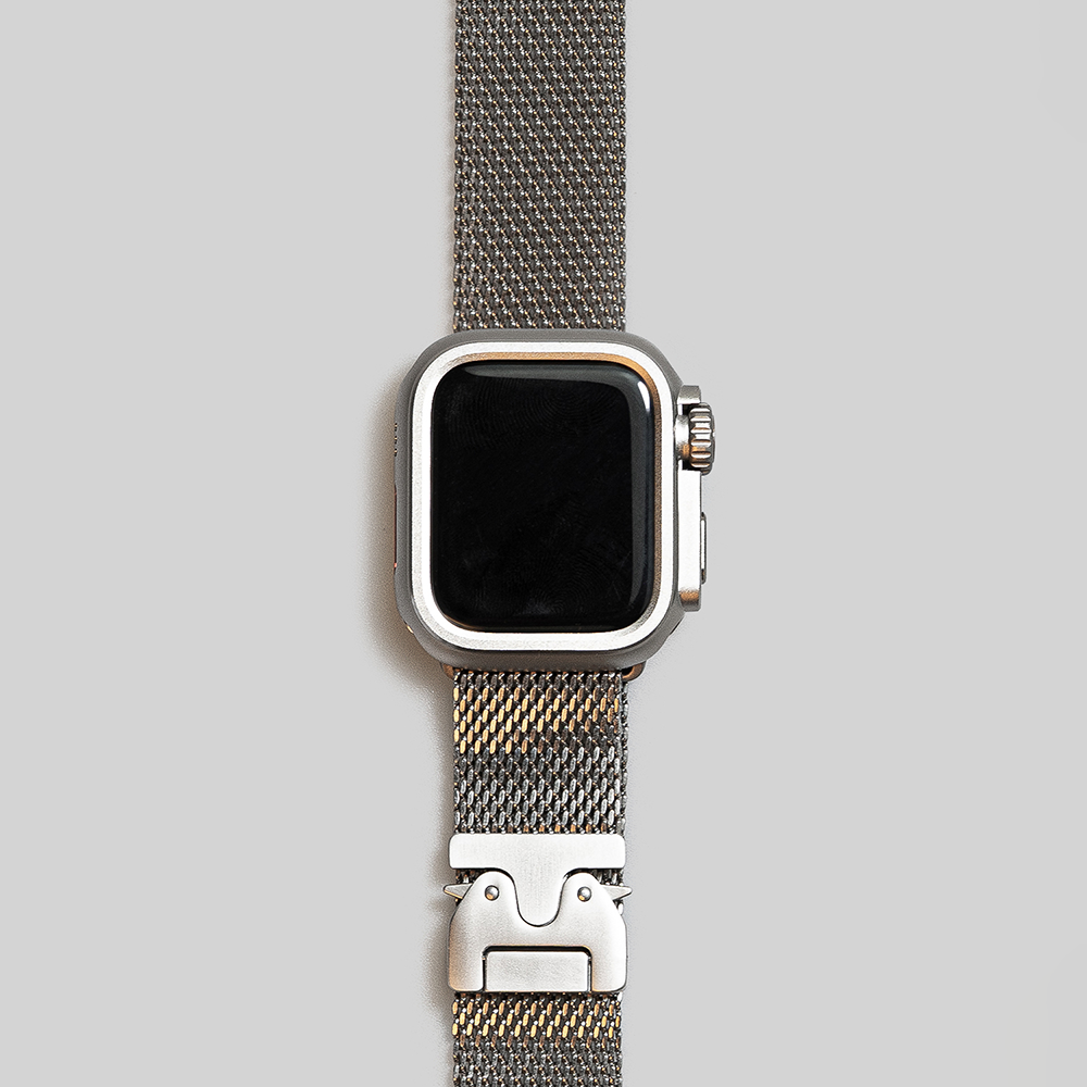 웨어플래닛 애플워치 울트라 스트랩 10 호환 퓨어스테인리스 티타늄 밀레니즈루프 메탈 밴드