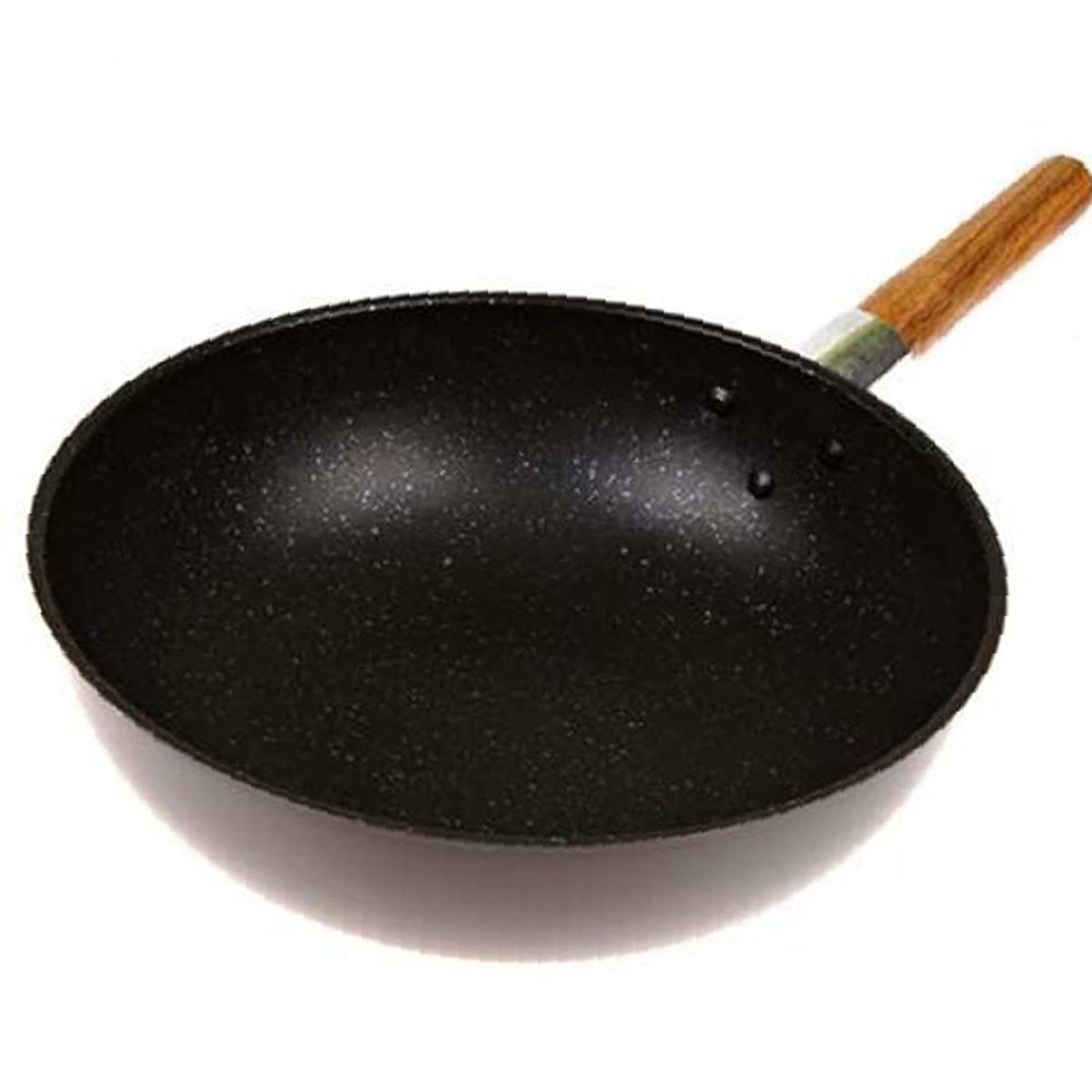튀김팬 후라이팬 궁중팬 코팅자루중국팬 38cm 웍 : 펠오스