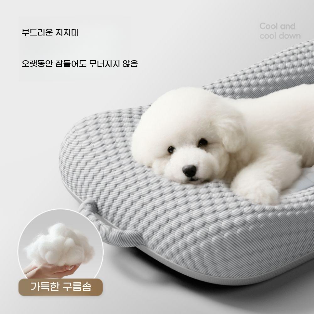 강아지 고양이 쿨매트 여름 냉감 아이스패드 젤 쿨방석 bying24 얼음콩 M(60x45cm 7.5kg 이하) - 상세 이미지 5