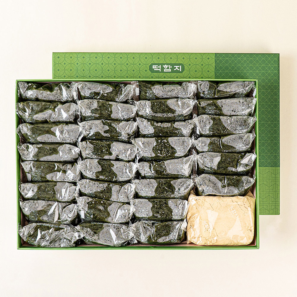 쑥떡 떡함지 쑥인절미 30개