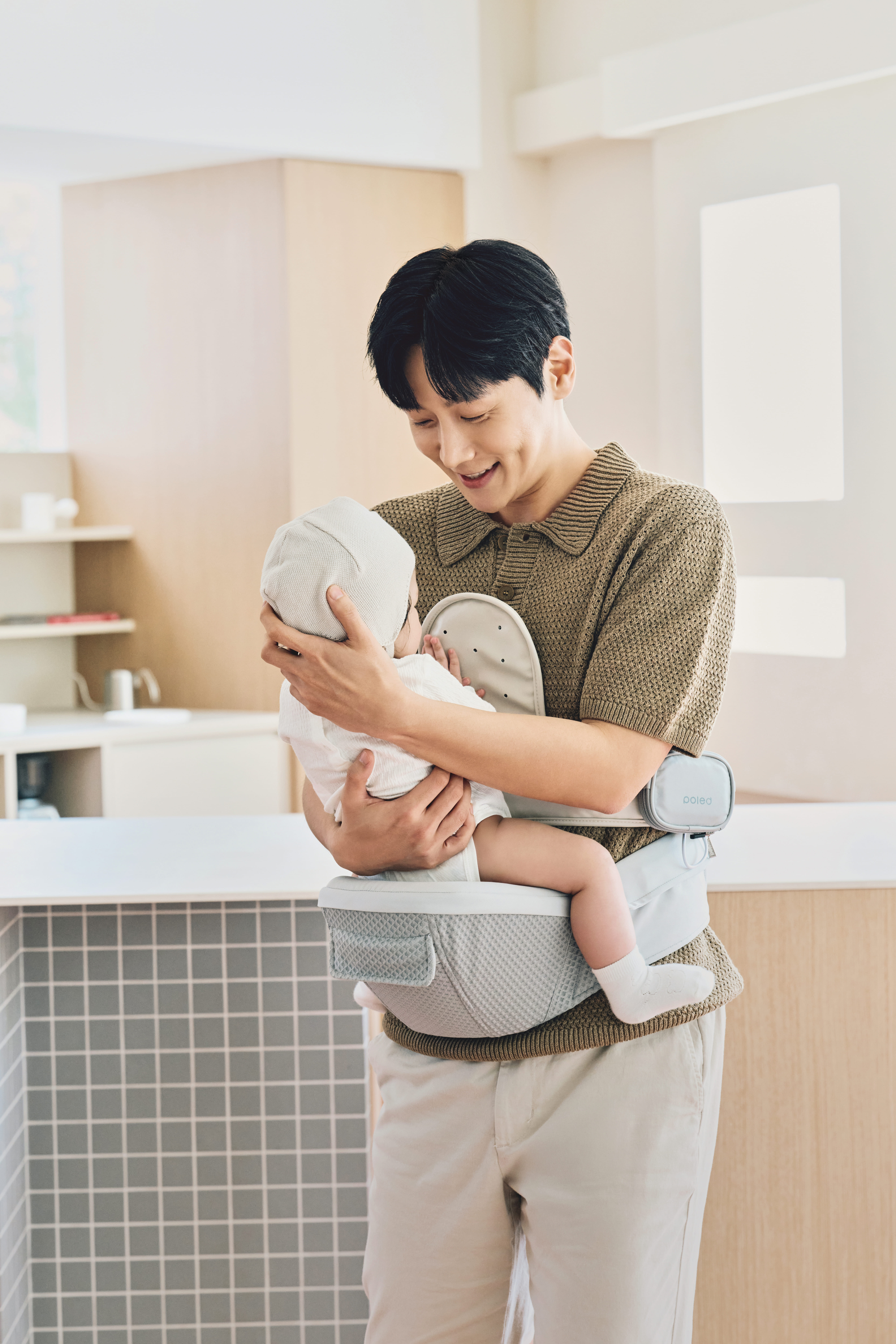 폴레드 에어러브허그 힙시트캐리어 신생아 아기띠 통풍 패드 쿨 시트