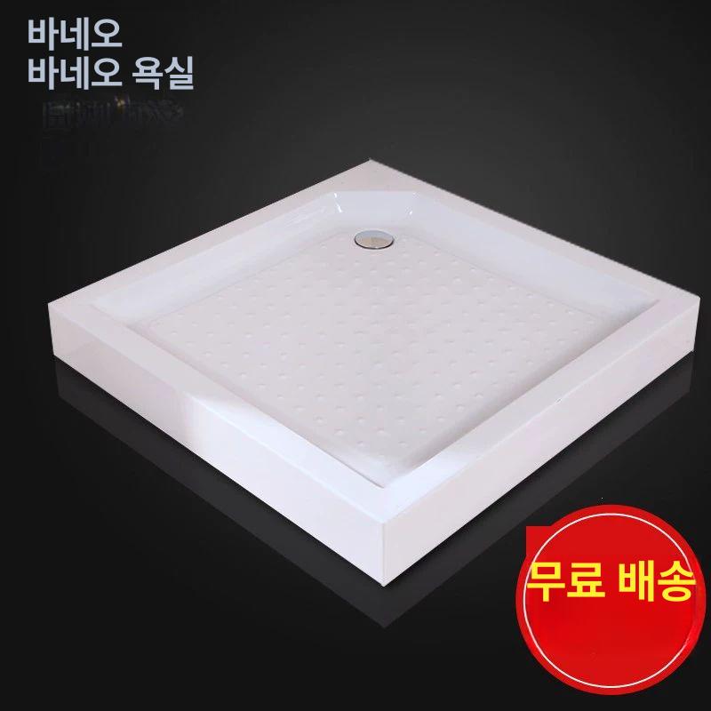 샤워부스 바닥 발판 베이스 판 요트 캠핑카 고시원 간이 정사각형 800x800x140 - 상세 이미지 3