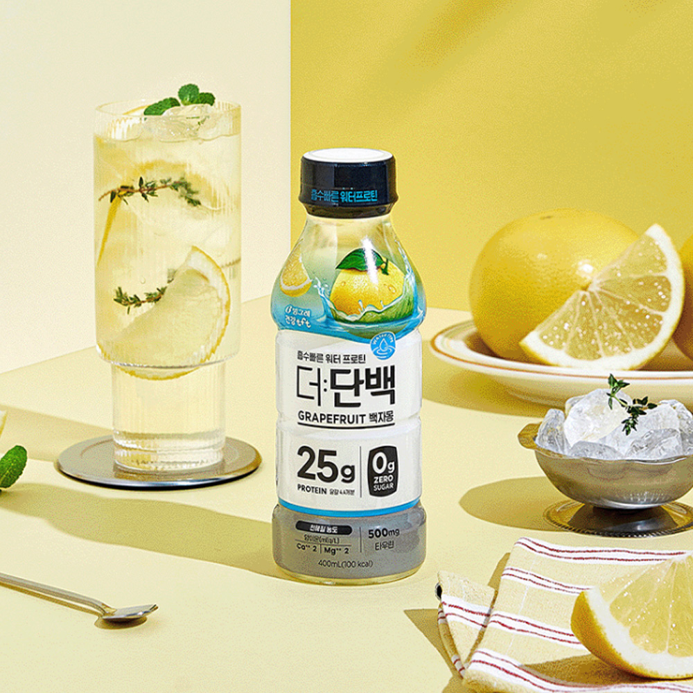 빙그레 더단백 워터프로틴 2종 400ml 10펫 /백자몽 청사과 - 상세 이미지 3