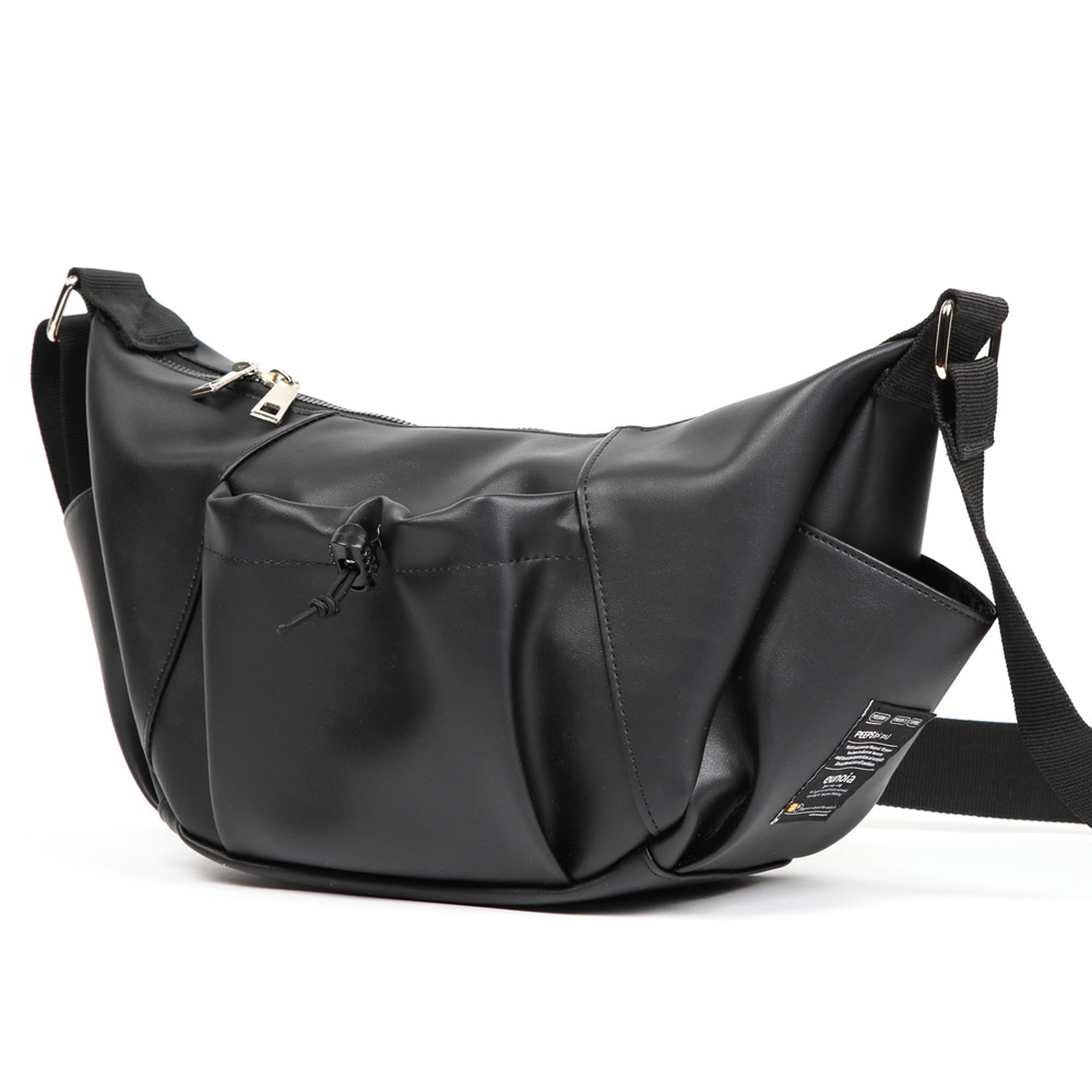 PEEPS supernova leather hobo bag(black) 크로와상백 크루아상 - 상세 이미지 3