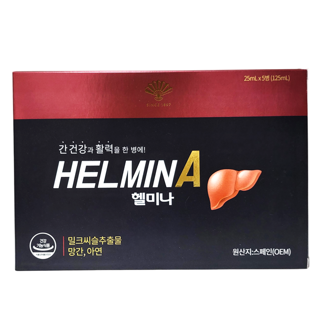 동화약품 헬미나 25ml x 30병 1개월분 실리마린 밀크씨슬 L-아르기닌 - 상세 이미지 2