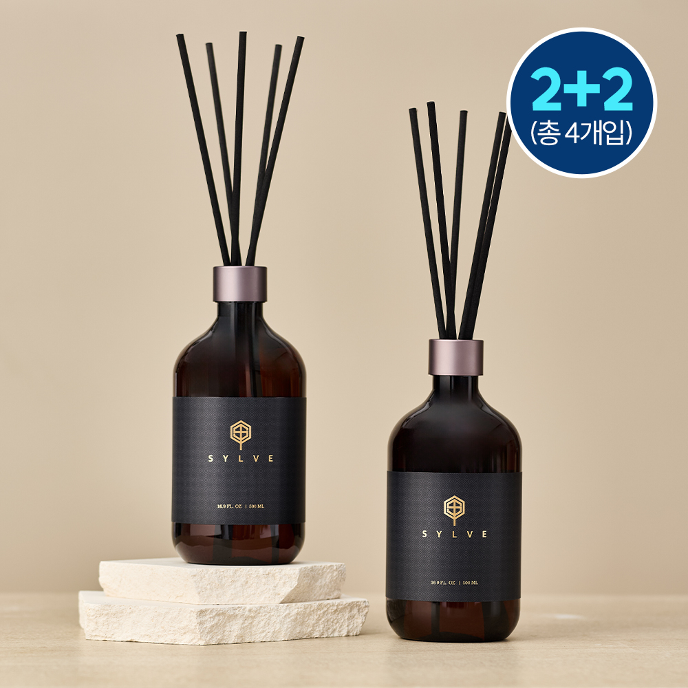 [2개입+2개입] 실브 디퓨저 500ml 선물세트 실내 방향제 명품 발향좋은 백화점 호텔 디퓨져 비온뒤가든향 - 상세 이미지 2