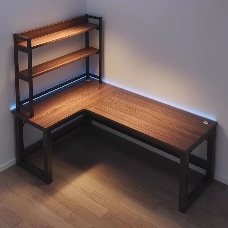 ㄱ책상 L형 코너책상 서재 게이밍 테이블 모서리 데스크 보강 120x80 1x1x1 m - 상품 이미지
