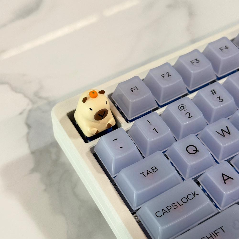 포인트키캡 귀여운 아티산 ESC 동물 카피바라 기계식키보드 커스텀키캡 감귤바라