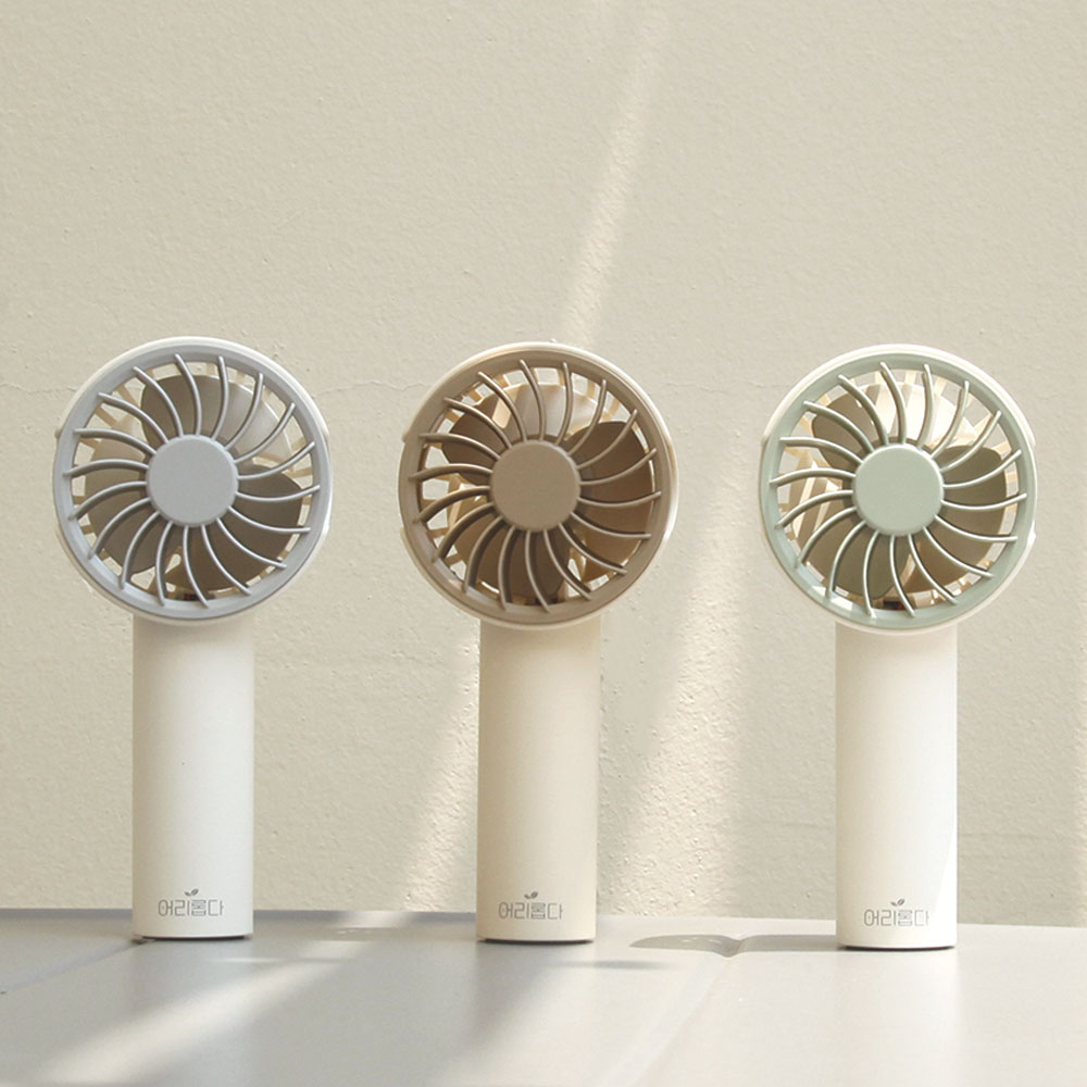 어리롭다 미니핸디 선풍기 휴대용 초미니 무소음 손선풍기 충전식