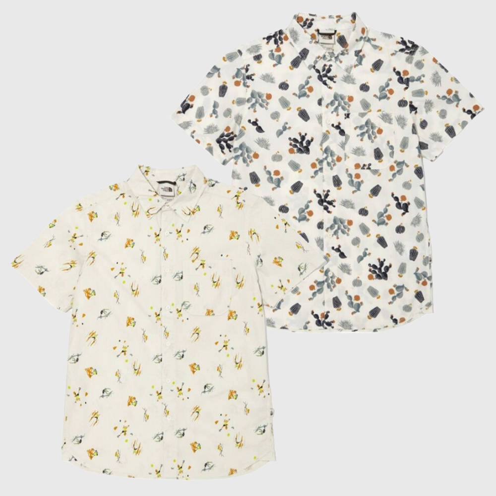 노스페이스 반팔 셔츠 여름 비치 남방 남자휴양지룩 NH8SN00A